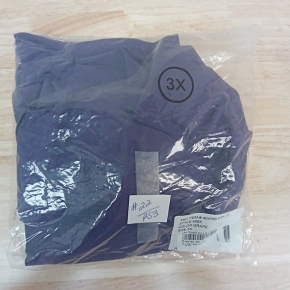 Rhonda Shear Back body Tank Grape, Size 3X, - Picture 6 of 6